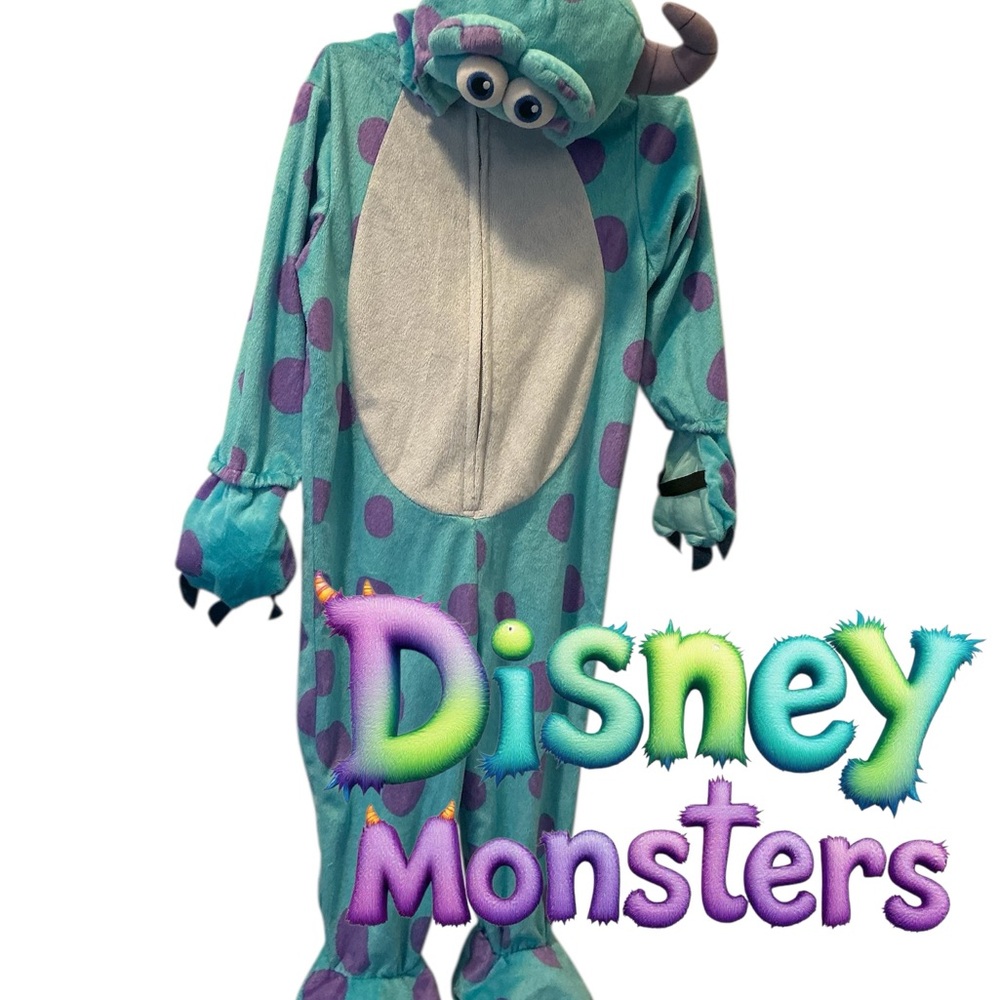 Disney Sulley Monsters Inc. Teal and Purple Plush Kids Costume